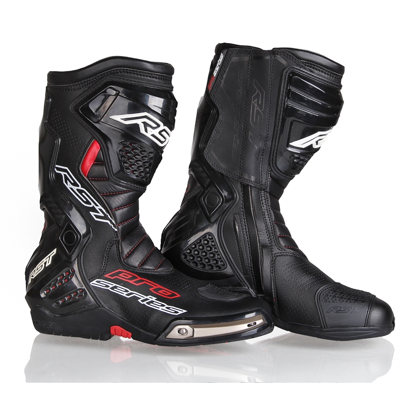 RST Pro Series Race negru negru Motociclete Boots lichidare