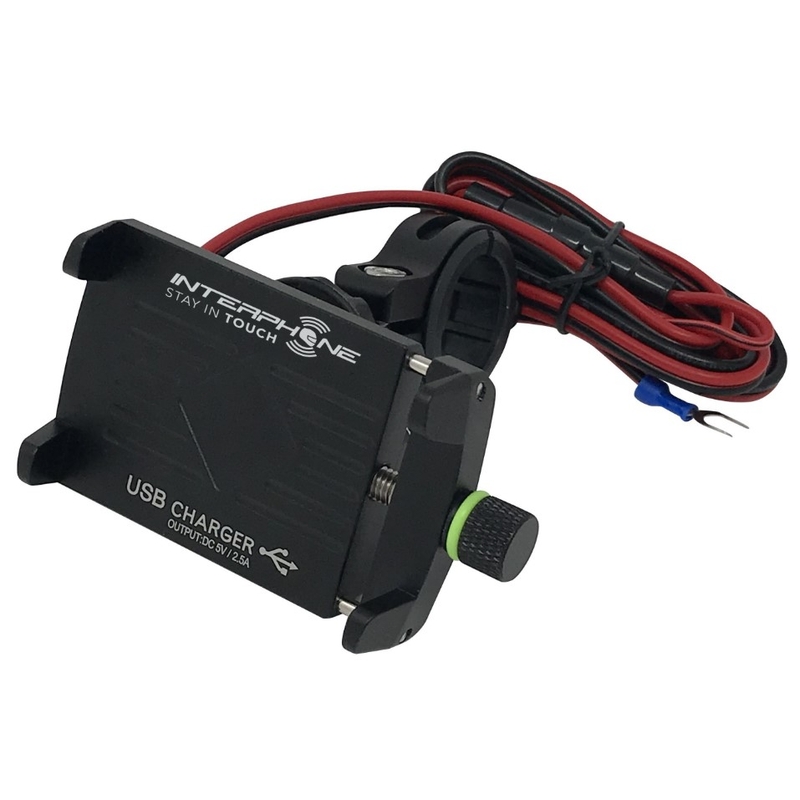 Suport universal Interphone CRAB Evo Alu cu încărcător