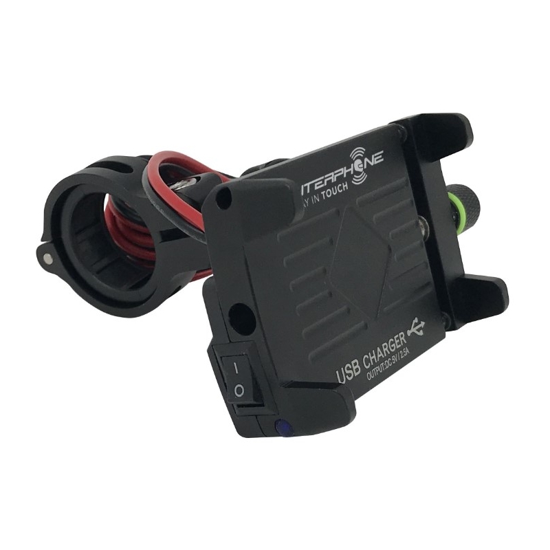 Suport universal Interphone CRAB Evo Alu cu încărcător