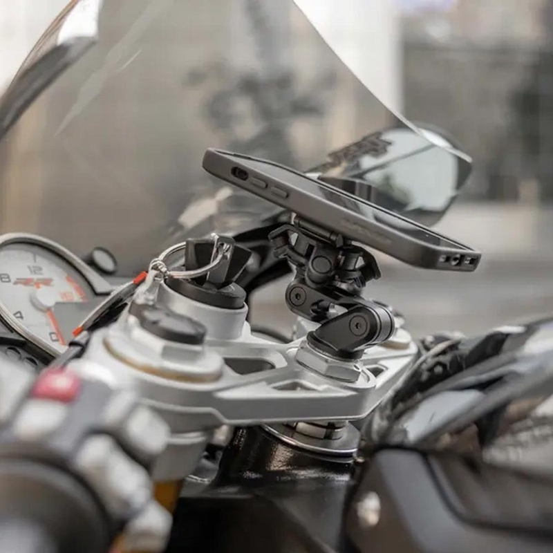 Suport coloană de direcție Quad Lock® negru