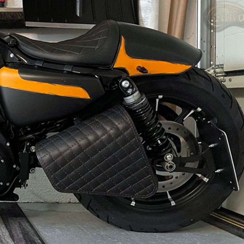 Geantă de motocicletă din piele RSA S571 neagră