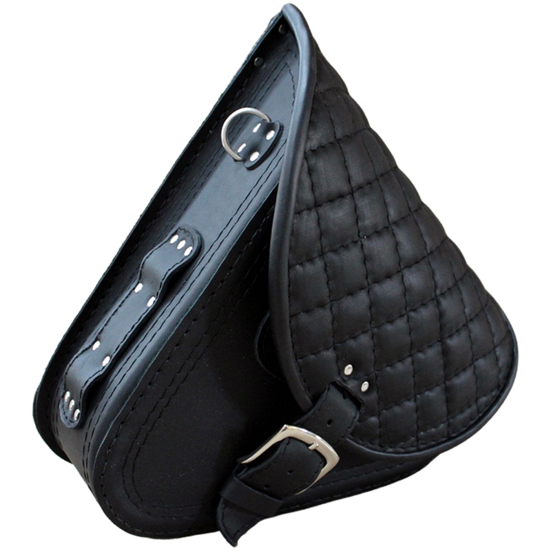 Geantă de motocicletă din piele RSA S592 HD Softtail neagră