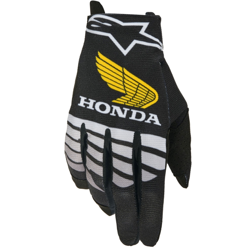 Mănuși motocross Alpinestars Radar Honda negru-gri-galben