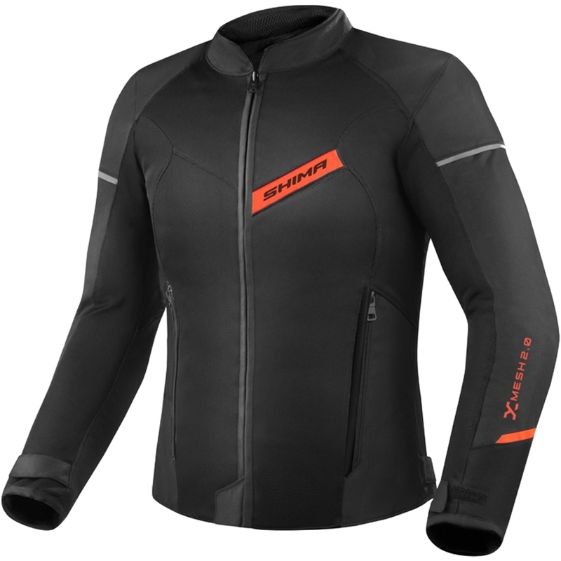 Jachetă pentru motociclete Shima X-MESH 2.0 negru-roșu