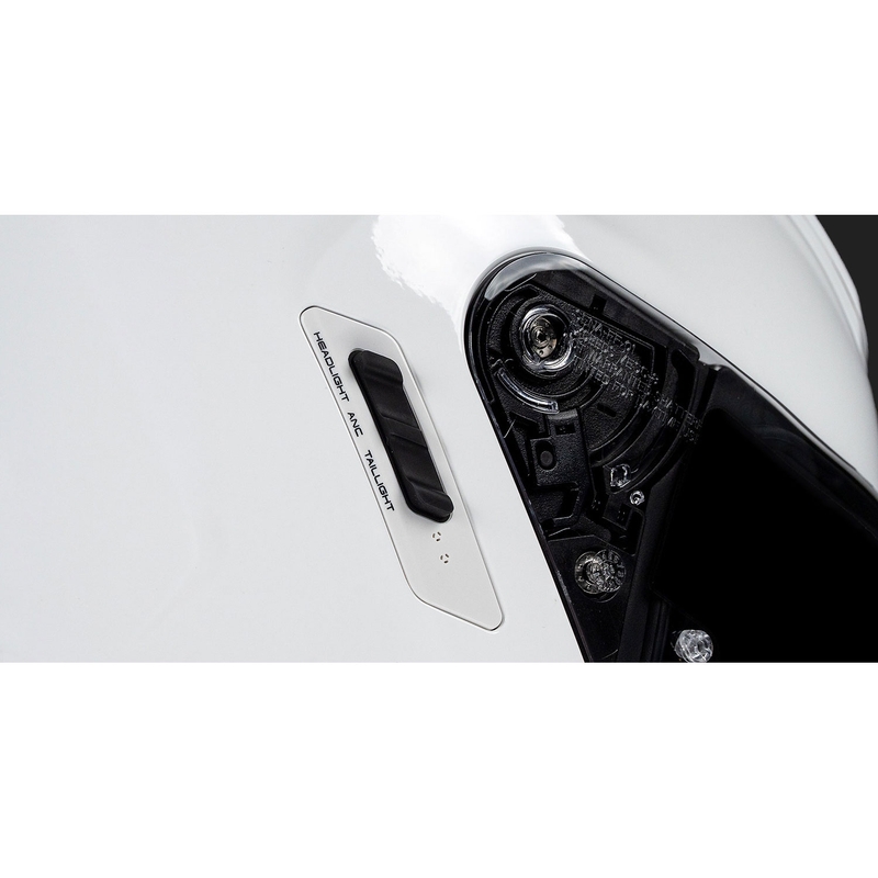 Cască integrală pentru motocicletă SENA Phantom cu căști din plasă, negru lucios