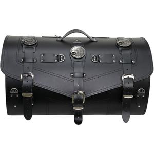 Geantă de motocicletă din piele cu încuietoare RSA K183 neagră