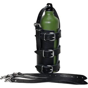 Suport pentru sticle din piele RSA N14 negru