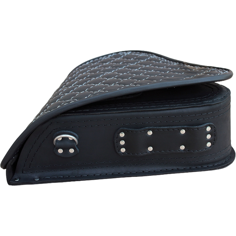 Geantă de piele pentru motocicletă RSA S63 HD Softail neagră