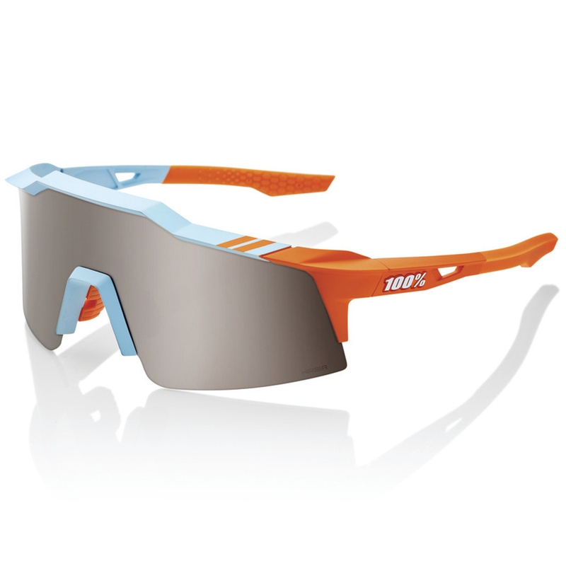 Ochelari de soare 100% SPEEDCRAFT SL Soft Tact în două culori, cu lentilă argintie