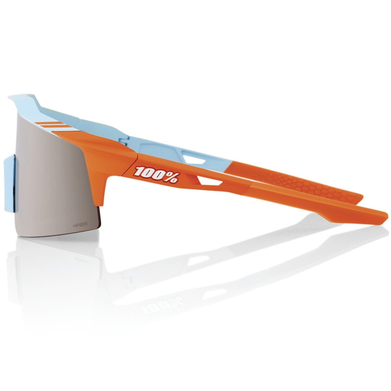 Ochelari de soare 100% SPEEDCRAFT SL Soft Tact în două culori, cu lentilă argintie