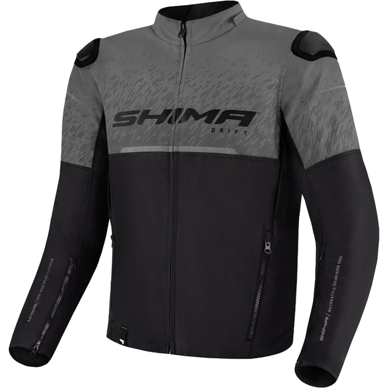 Geacă de motocicletă Shima Drift negru-gri