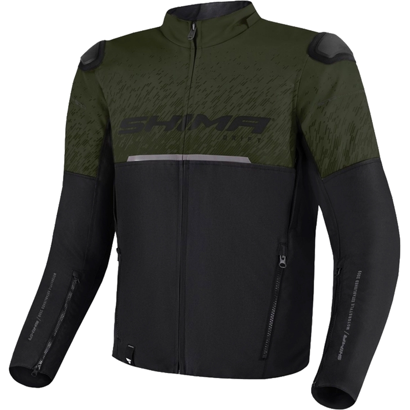 Geacă de motocicletă Shima Drift kaki-negru