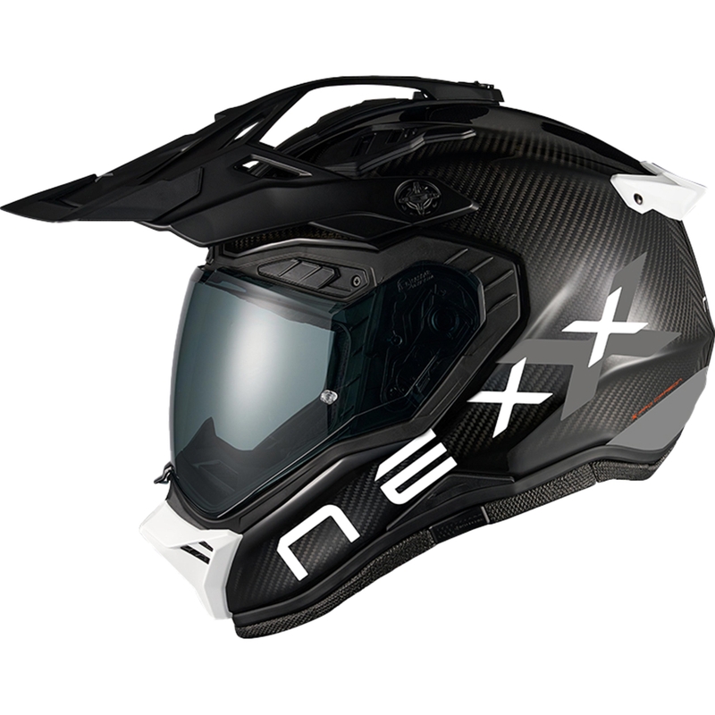 Cască de motocicletă enduro Nexx X.Rally FIM Racing 2 Carbon negru-alb