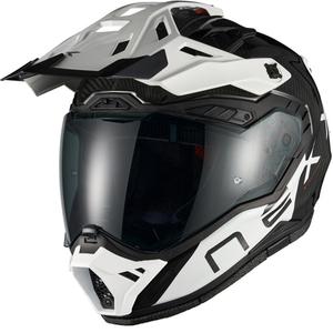 Cască de motocicletă enduro Nexx X.Rally Gravix Carbon negru-alb