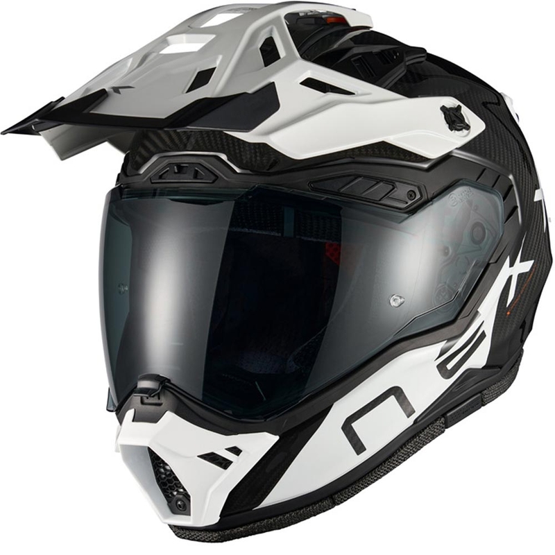 Cască de motocicletă enduro Nexx X.Rally Gravix Carbon negru-alb