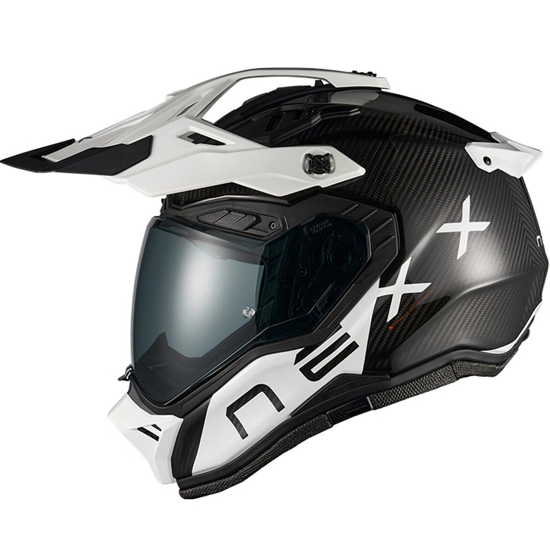 Cască de motocicletă enduro Nexx X.Rally Gravix Carbon negru-alb