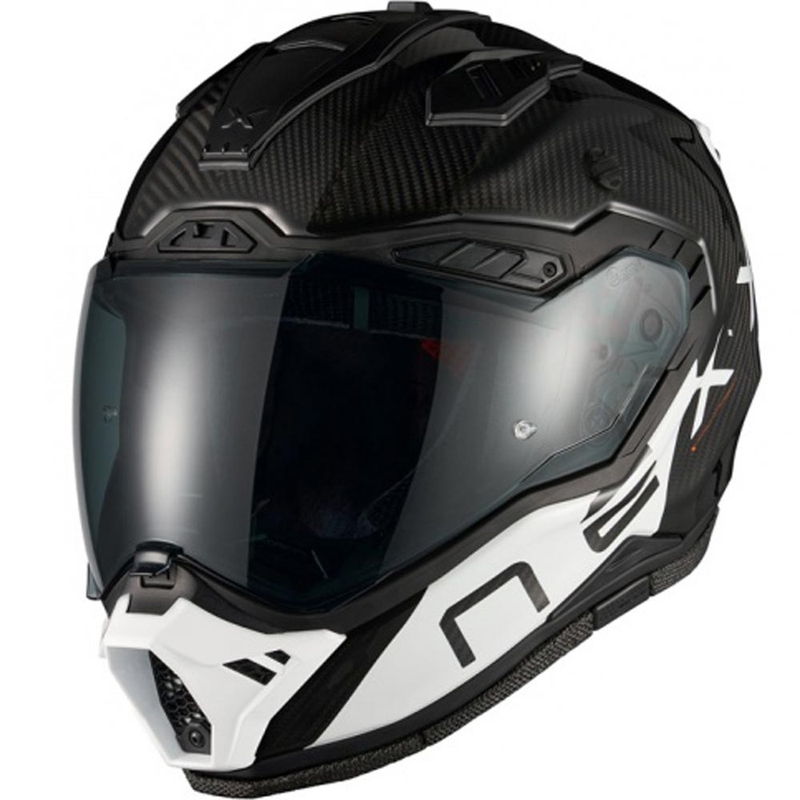 Cască de motocicletă enduro Nexx X.Rally Gravix Carbon negru-alb