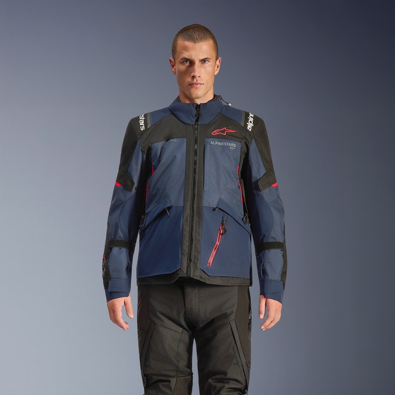 Geacă moto Alpinestars Andes V4 Drystar Albastru închis-Albastru-Negru