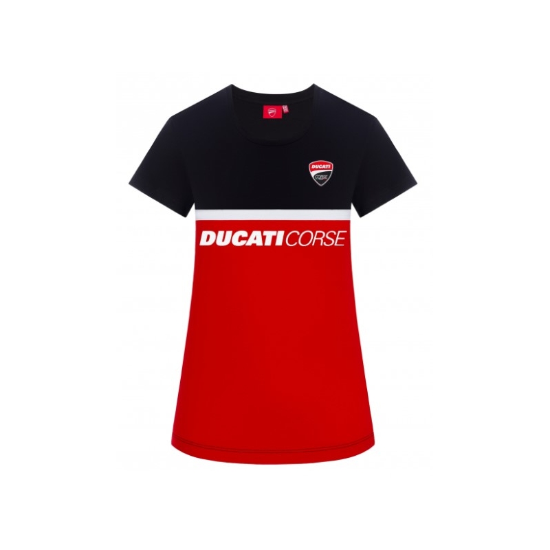 Tricou Ducati pentru femei - Corse negru și roșu lichidare
