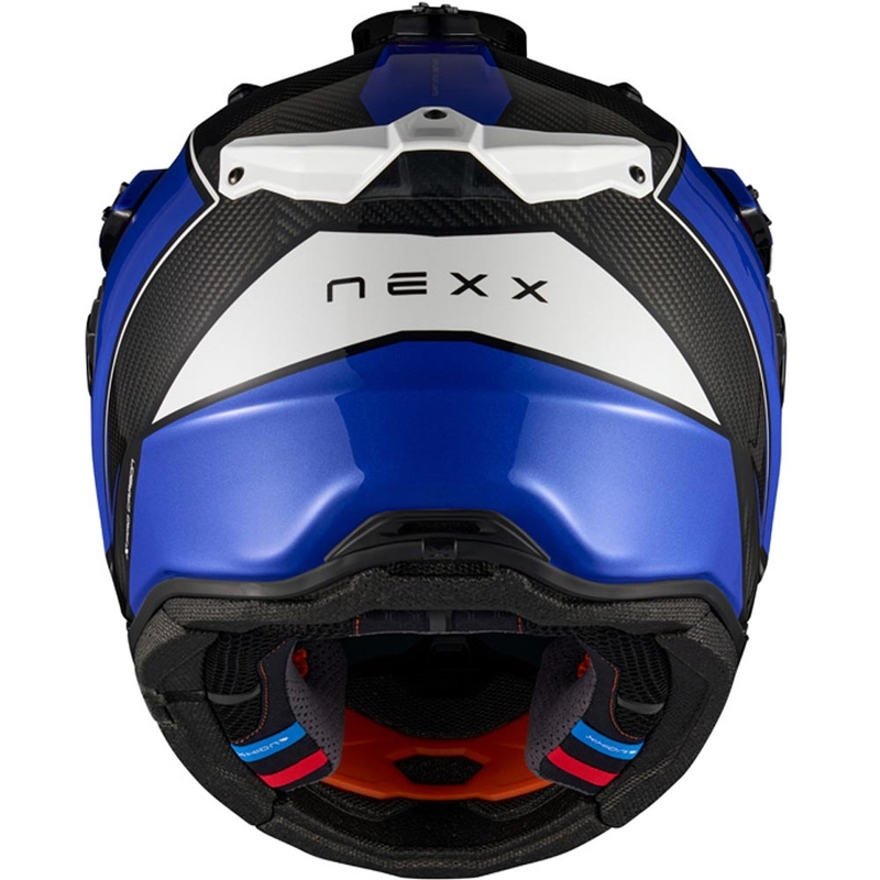 Cască de motocicletă enduro Nexx X.Rally Raid albastru-alb