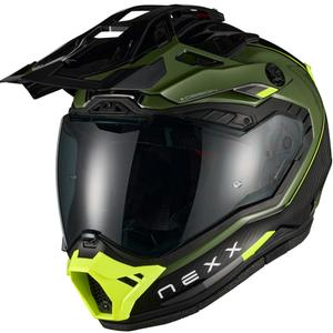 Cască de motocicletă enduro Nexx X.Rally Raid verde-galben fluo