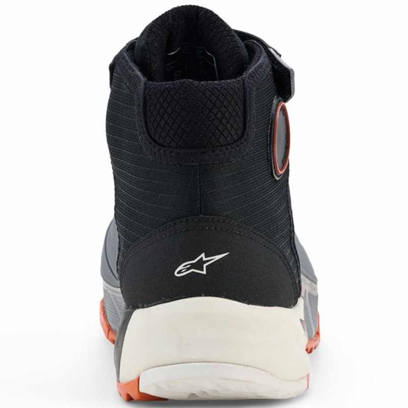 Ghete moto Alpinestars CR-X Drystar negru-gri închis-portocaliu