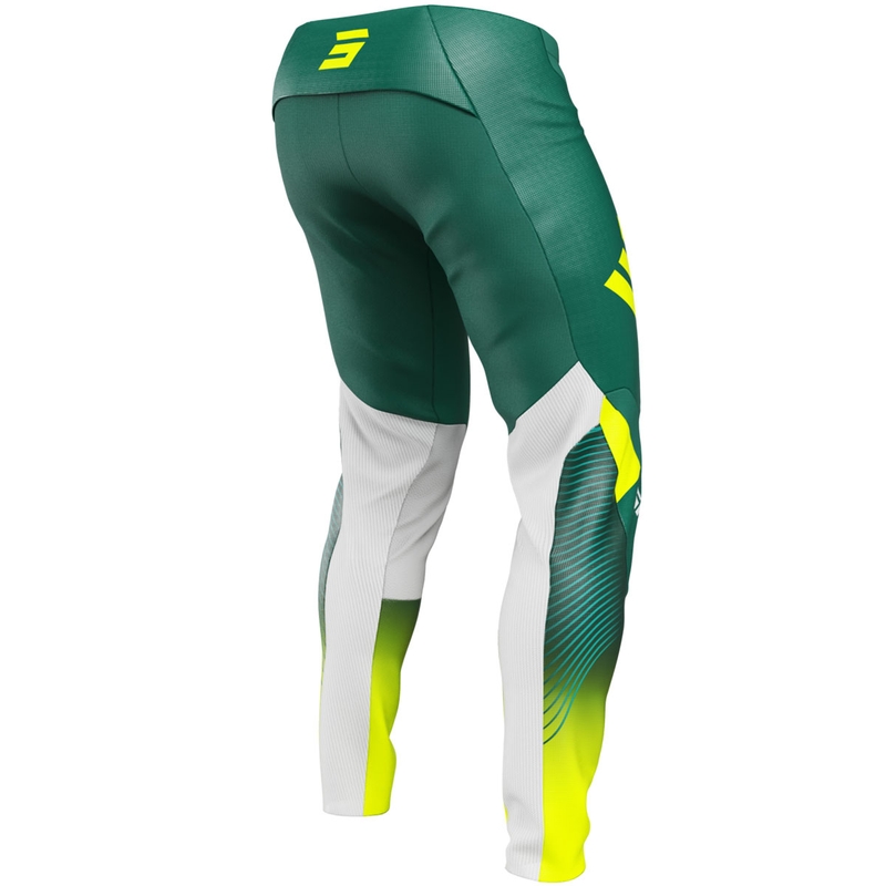 Pantaloni motocross Shot Contact GP 26 verde-galben neon