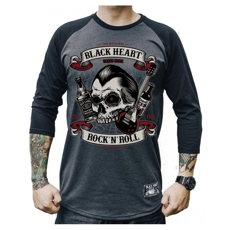 Tricou pentru bărbați Black Heart Bere și whisky
