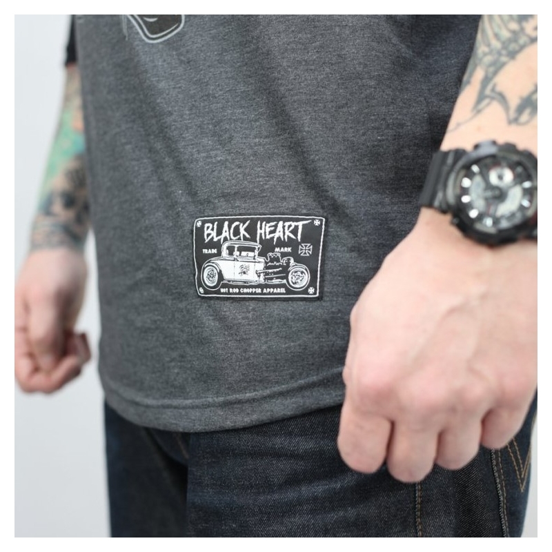 Tricou pentru bărbați Black Heart Bere și whisky