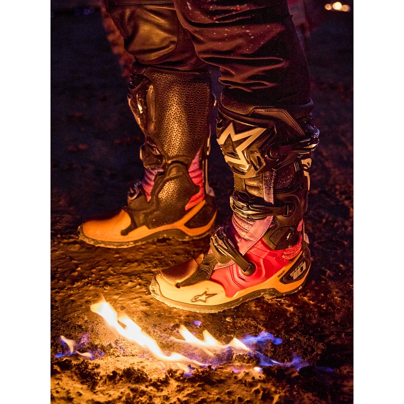 Ghete moto Alpinestars Tech 10 Ediție Limitată Black Hole, culoare neagră