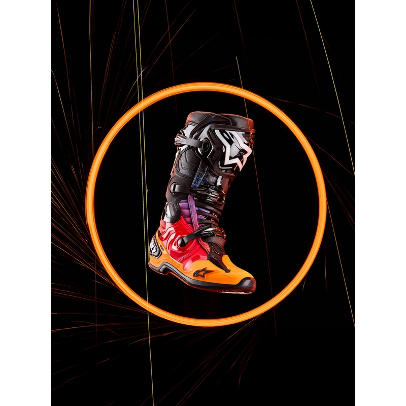 Ghete moto Alpinestars Tech 10 Ediție Limitată Black Hole, culoare neagră