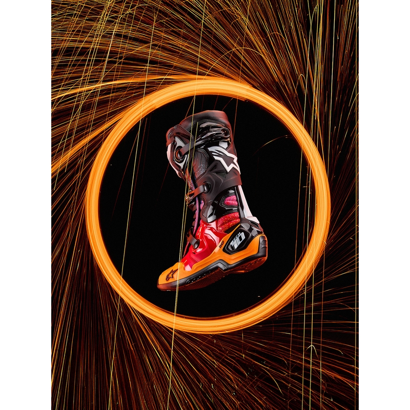 Ghete moto Alpinestars Tech 10 Ediție Limitată Black Hole, culoare neagră