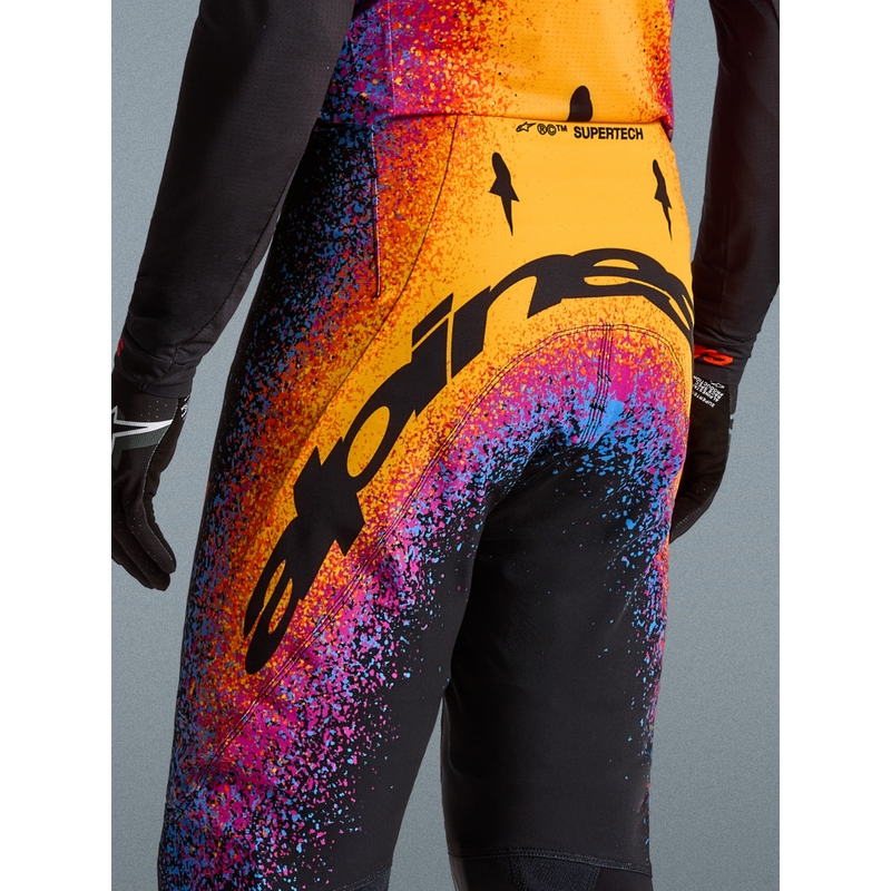 Pantaloni Motocross Alpinestars Supertech Ediție Limitată Black Hole - Negru