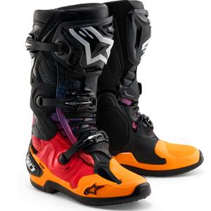 Ghete moto Alpinestars Tech 10 Ediție Limitată Black Hole Negre-Multicolore