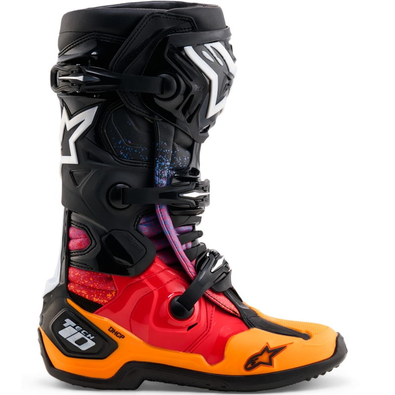 Ghete moto Alpinestars Tech 10 Ediție Limitată Black Hole, culoare neagră