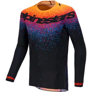 Tricou motocross Alpinestars Supertech ediție limitată Black Hole, culoare neagră