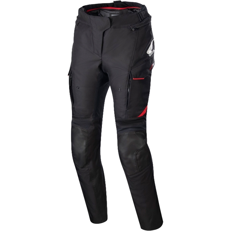 Pantaloni de motocicletă Alpinestars Stella Andes Drystar Honda pentru femei negru-gri-roșu