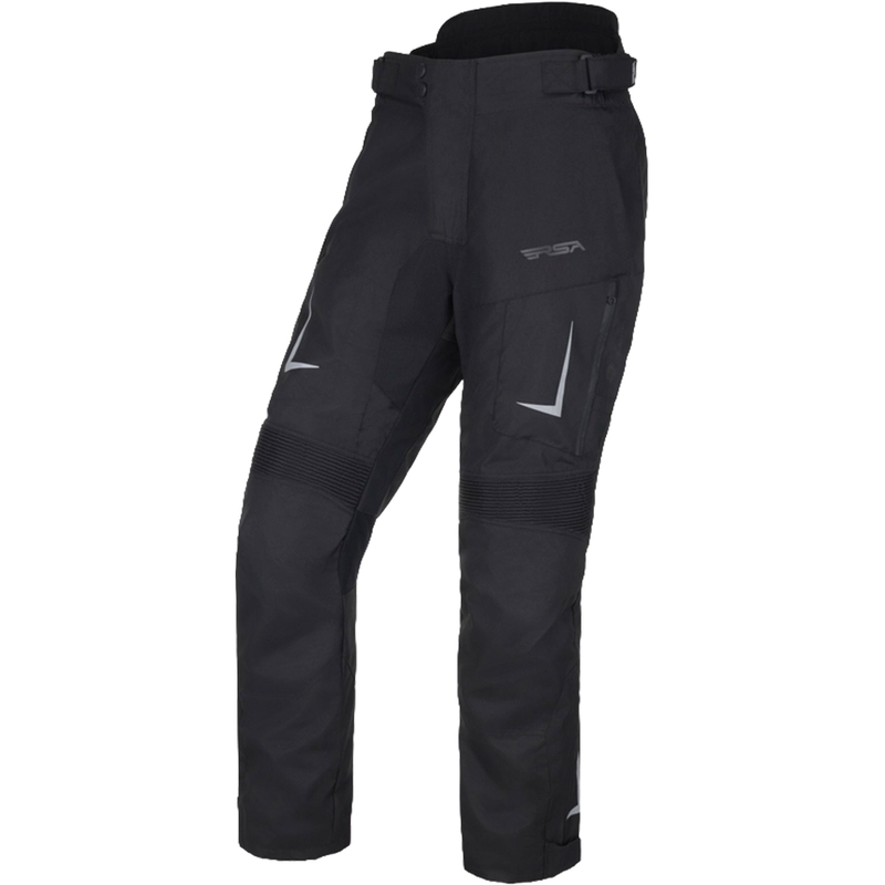 Pantaloni moto pentru femei RSA Greby 2 negru i alb pentru motociclete