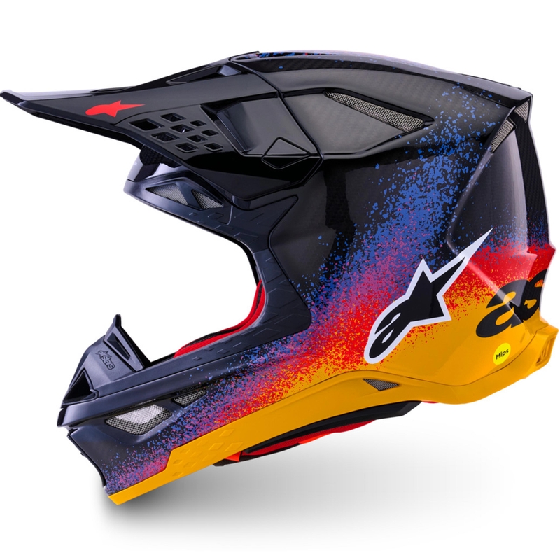 Cască motocross Alpinestars Supertech S-M10 ediție limitată Black Hole, culoare neagră