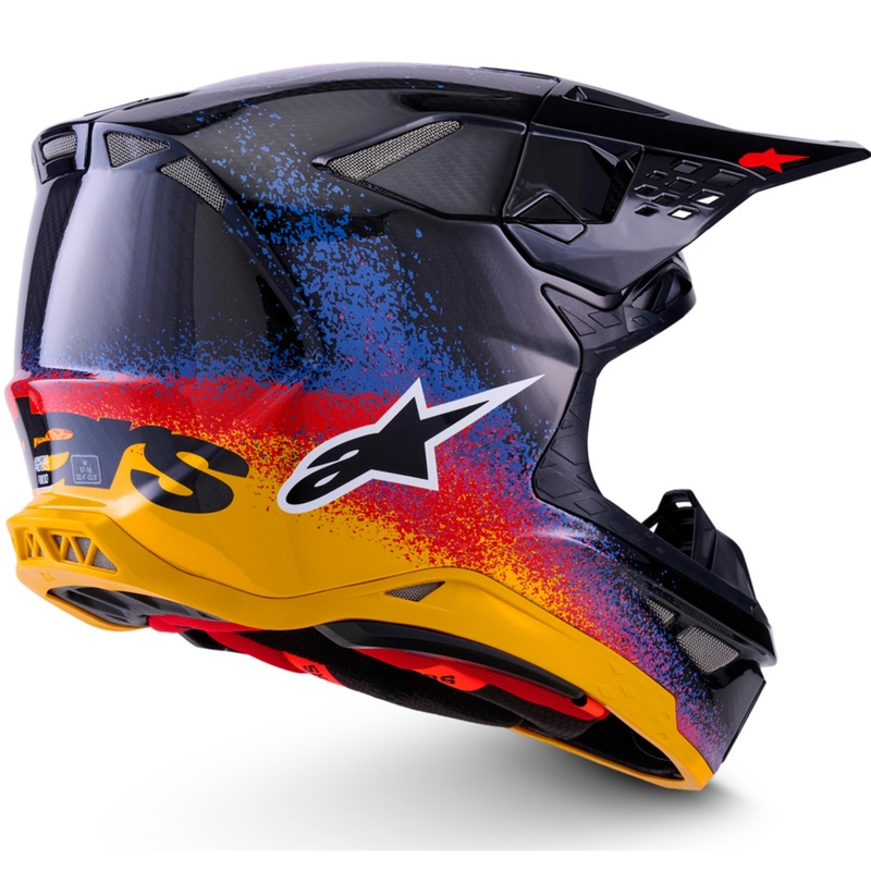 Cască motocross Alpinestars Supertech S-M10 ediție limitată Black Hole, culoare neagră