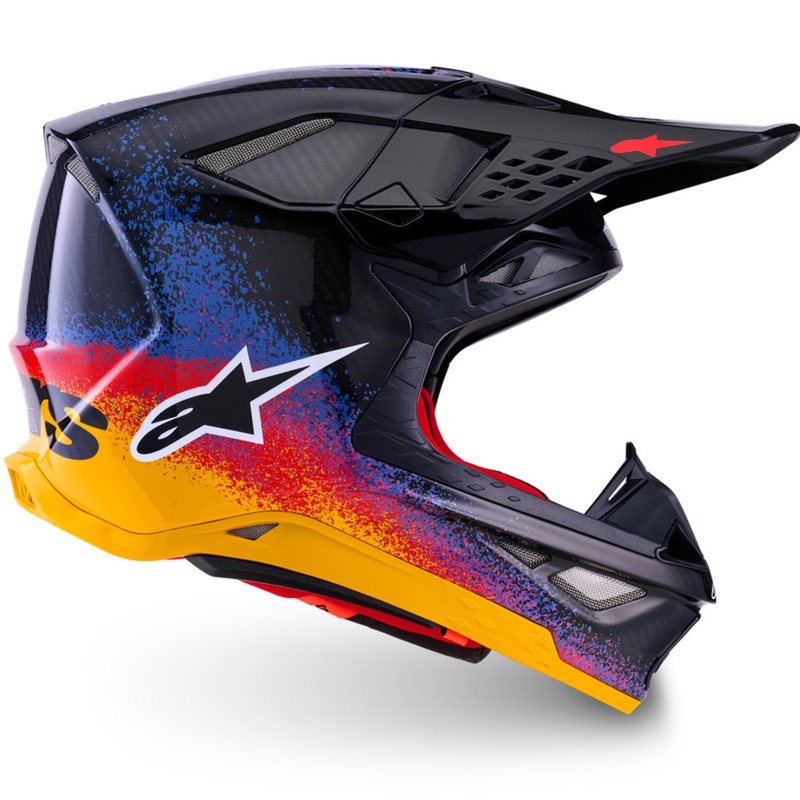 Cască motocross Alpinestars Supertech S-M10 ediție limitată Black Hole, culoare neagră