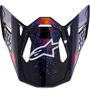 Vizier pentru cască de motocicletă Alpinestars Supertech S-M10 Black Hole ediție limitată, culoare neagră