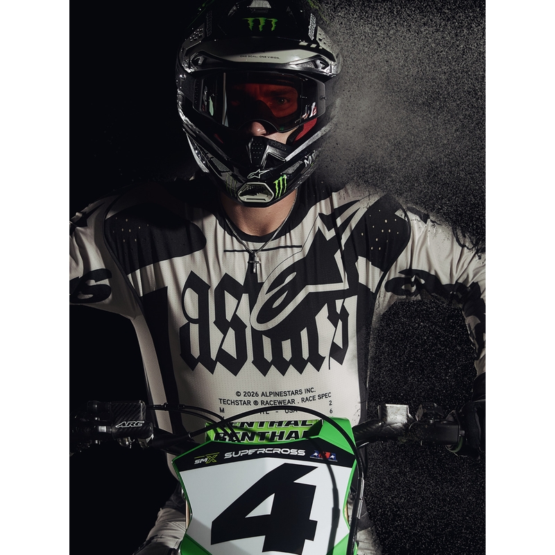 Pantaloni motocross Alpinestars Techstar ediție limitată Wolf Dust, culoare nisip-negru