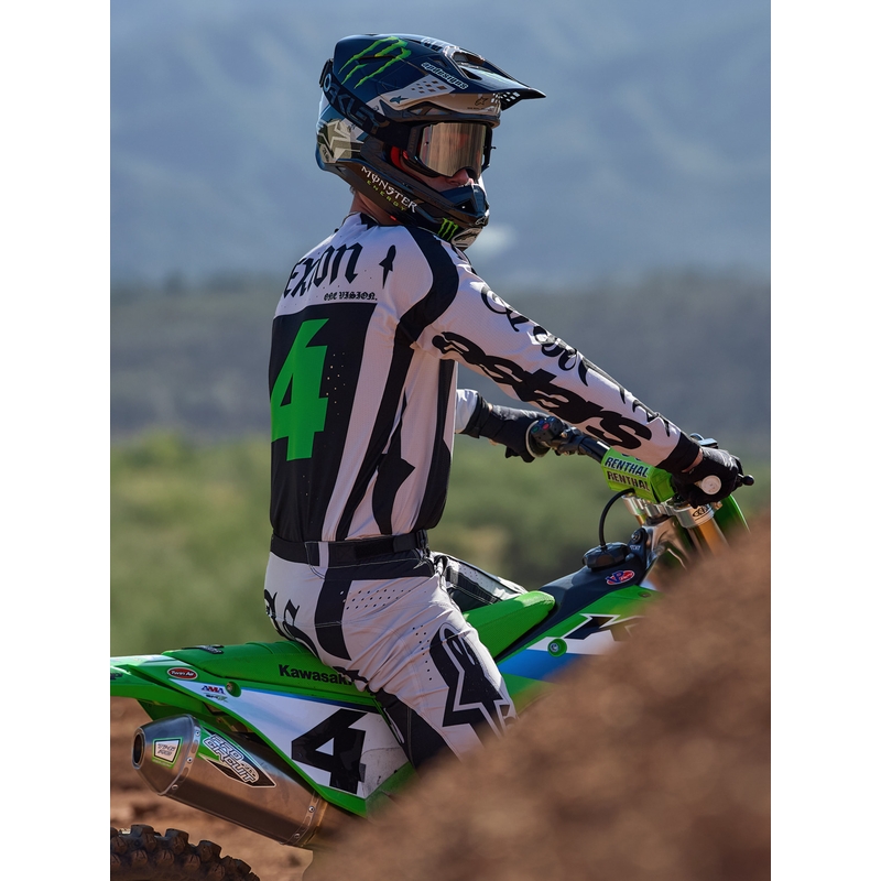 Pantaloni motocross Alpinestars Techstar ediție limitată Wolf Dust, culoare nisip-negru