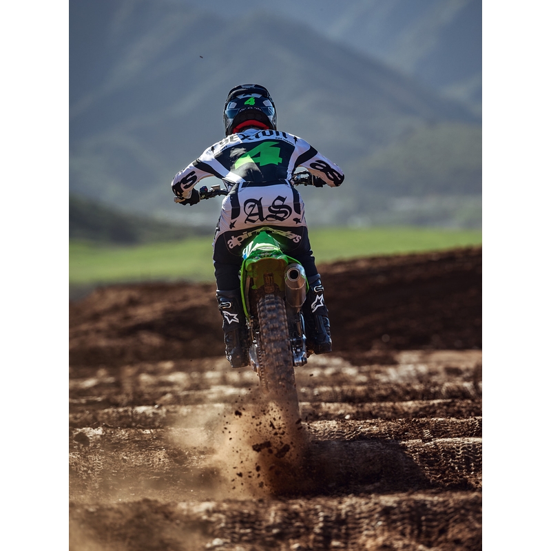 Pantaloni motocross Alpinestars Techstar ediție limitată Wolf Dust, culoare nisip-negru