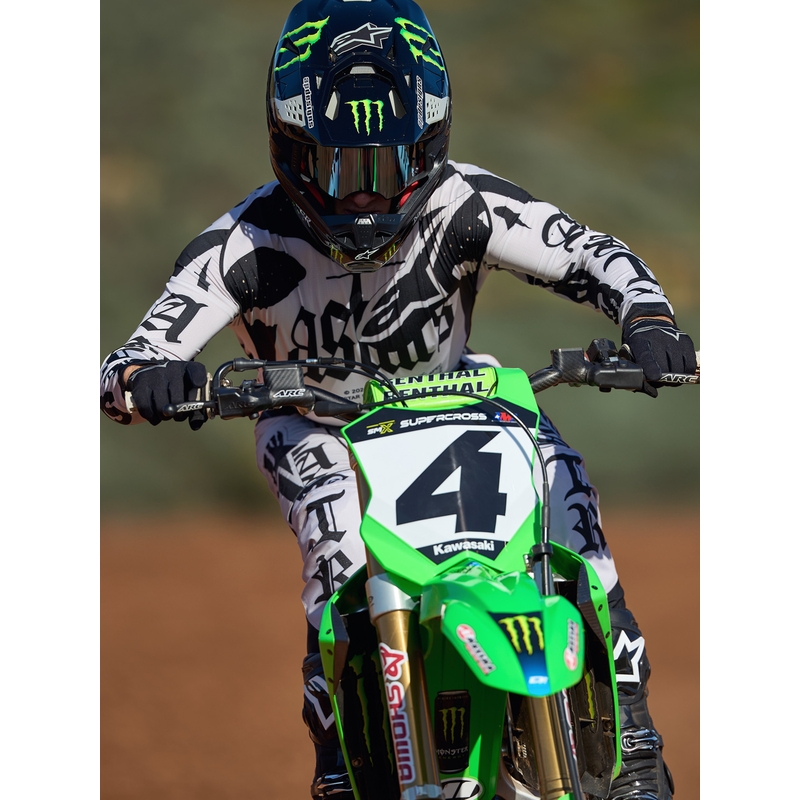 Pantaloni motocross Alpinestars Techstar ediție limitată Wolf Dust, culoare nisip-negru
