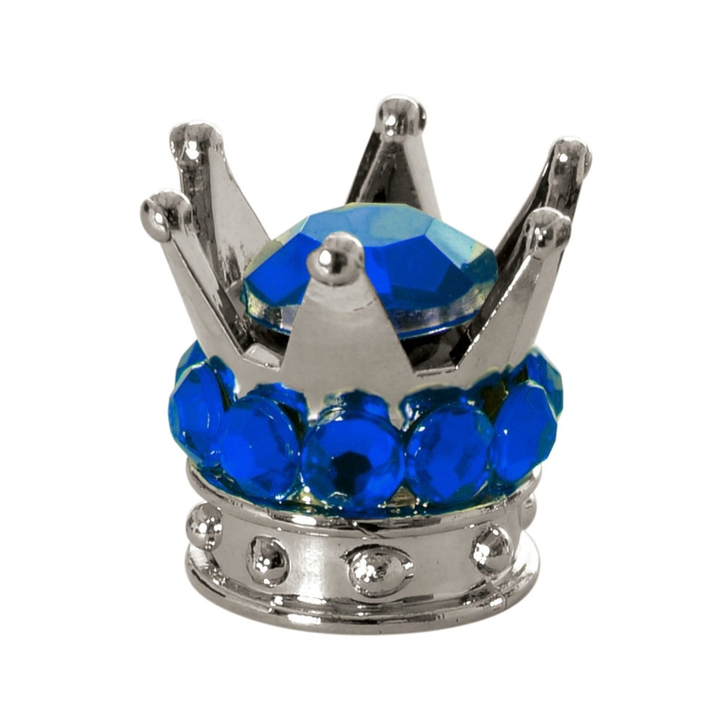 Capace de supapă Oxford Crown argintiu și albastru