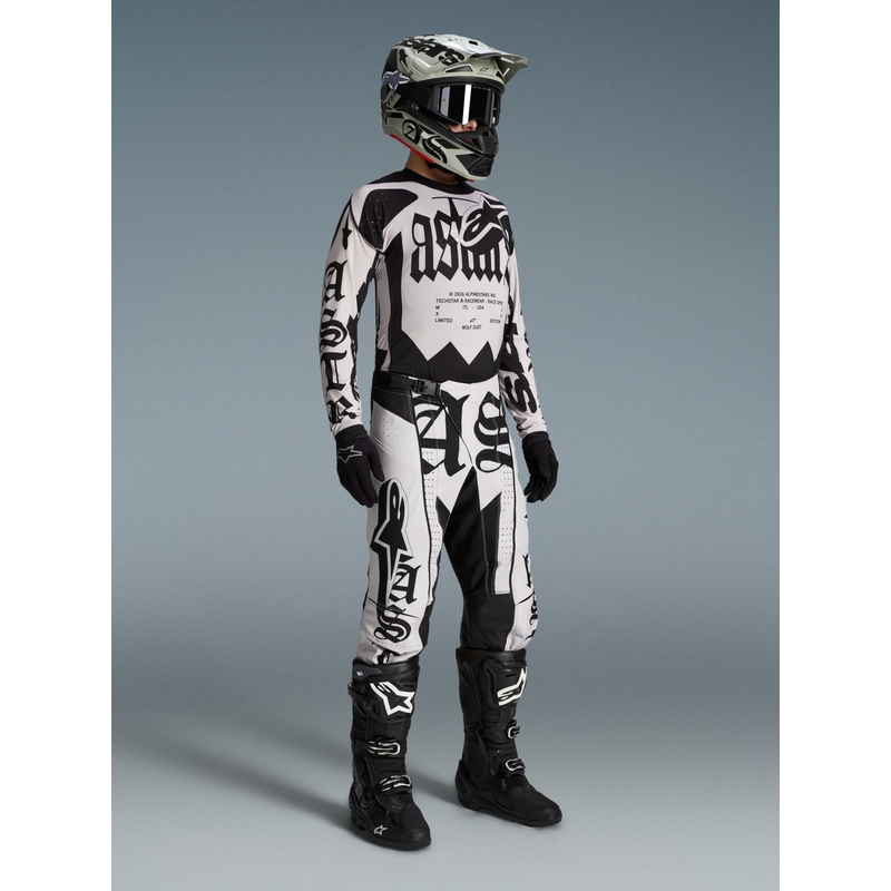 Pantaloni motocross Alpinestars Techstar ediție limitată Wolf Dust, culoare nisip-negru