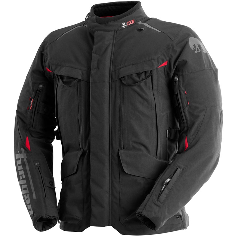 Geacă de motocicletă Furygan CHALLENGER 3C PRIMALOFT® negru-roșu