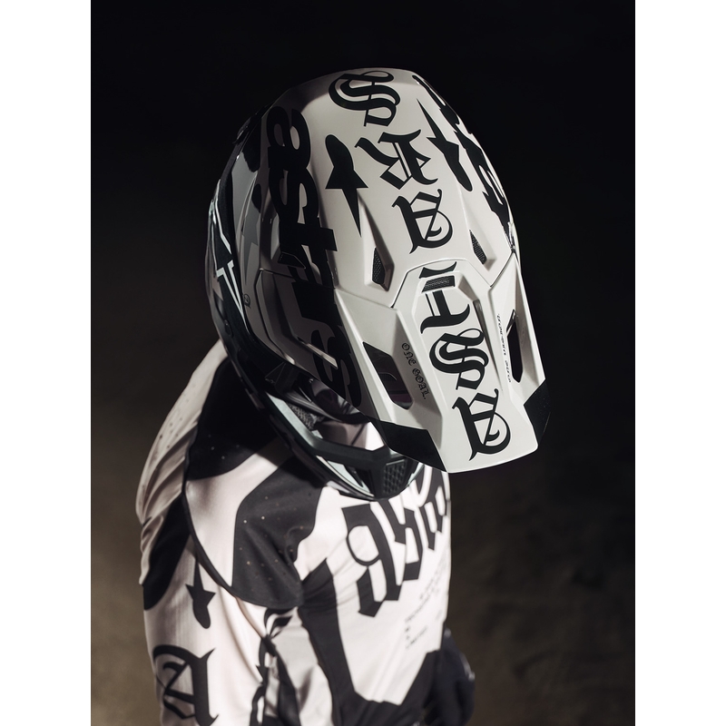 Cască motocross Alpinestars Supertech S-M7 ediție limitată Wolf Dust nisip-negru